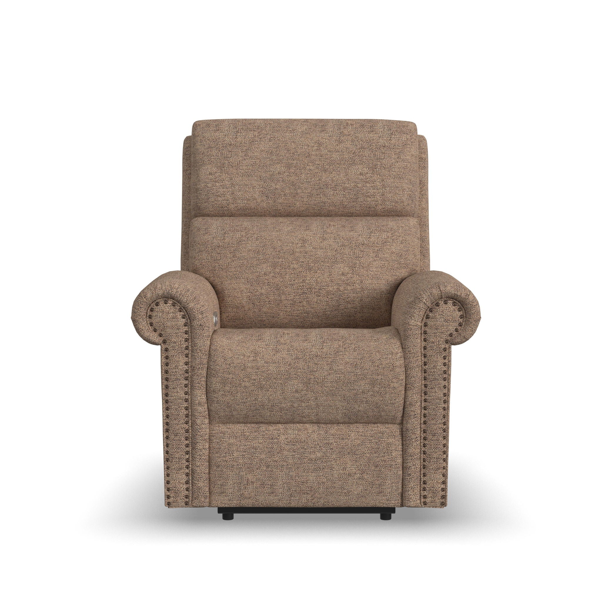 Bernard - Power Recliner With Power Headrest & Lumbar With Nailhed Trim