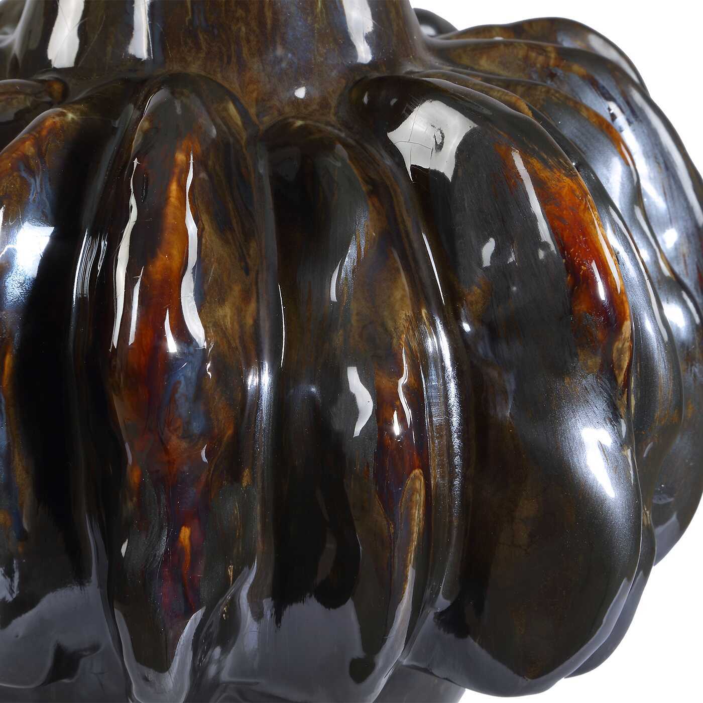 Umbrian - Gourd Vases (Set of 2) - White & Brown