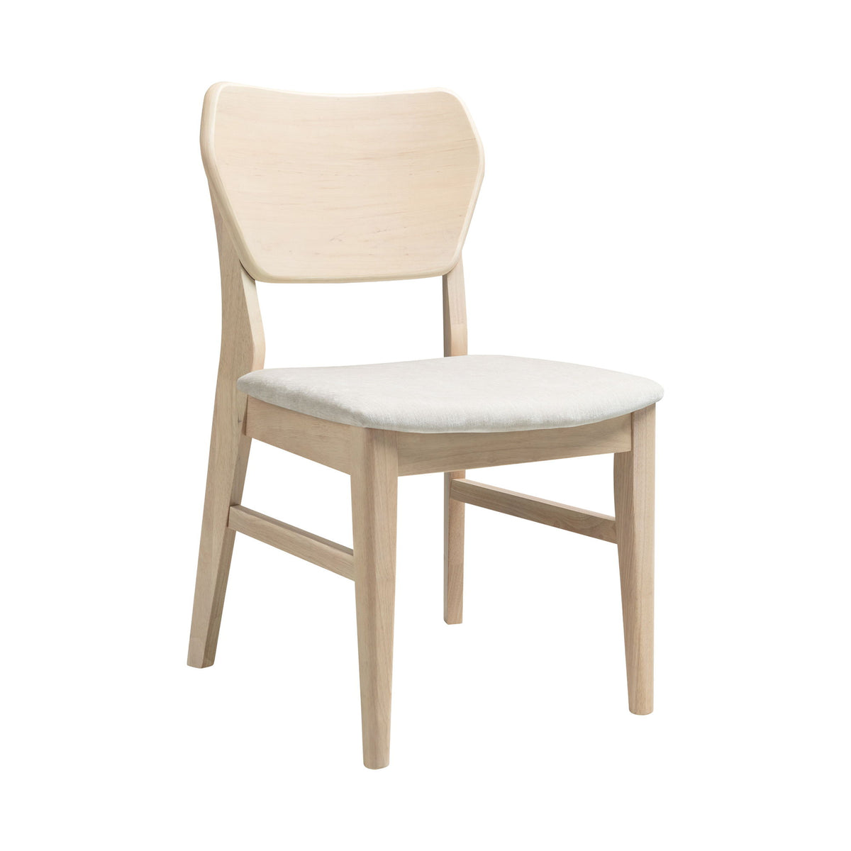 West End - Curved Panel Chair With Ivory Seat