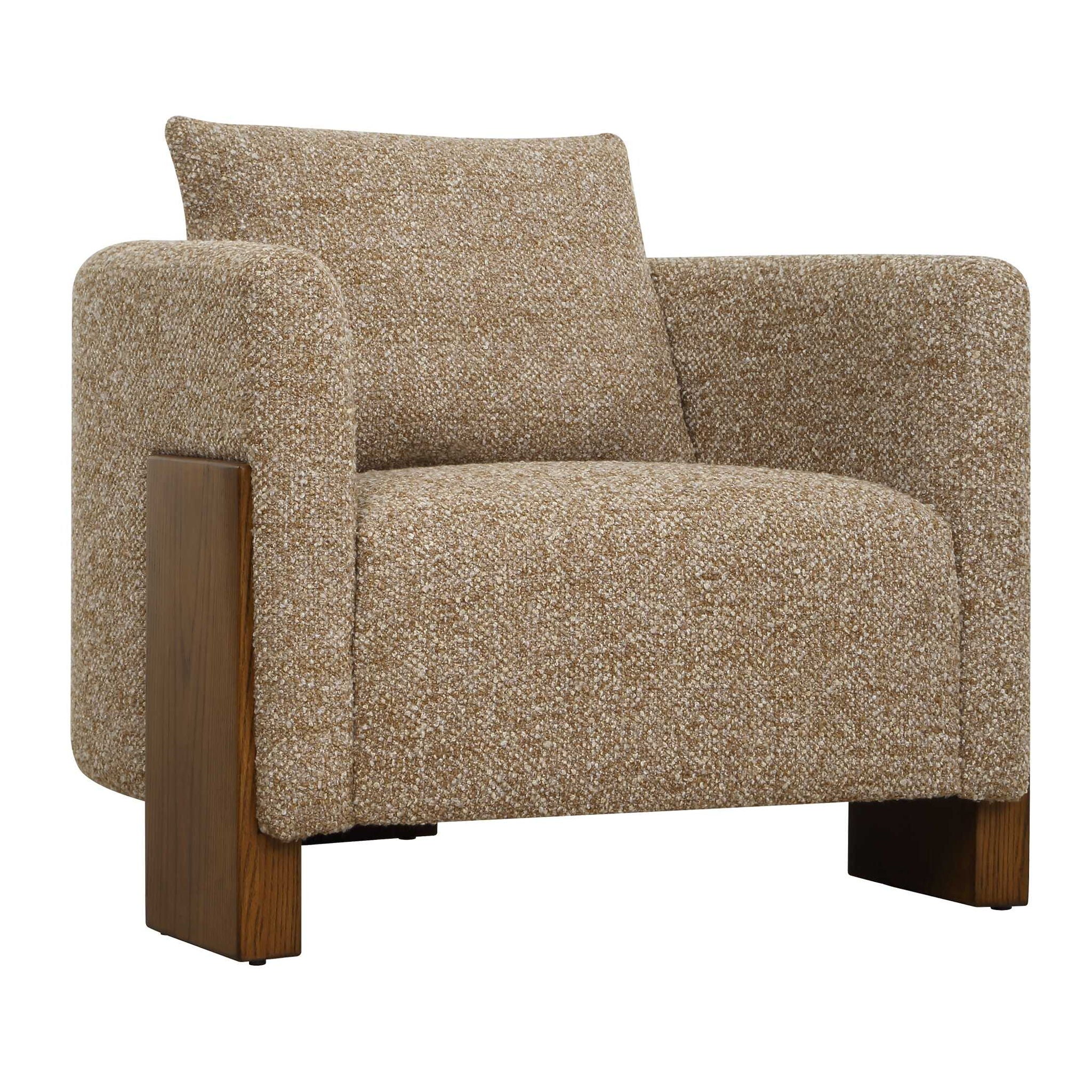 Halligan - Upholstered Accent Chair - Brown