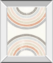 Over The Rainbow I By Moira Hershey - Mirror Framed Print Wall Art - Beige