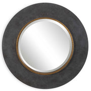 Saul - Round Mirror - Black