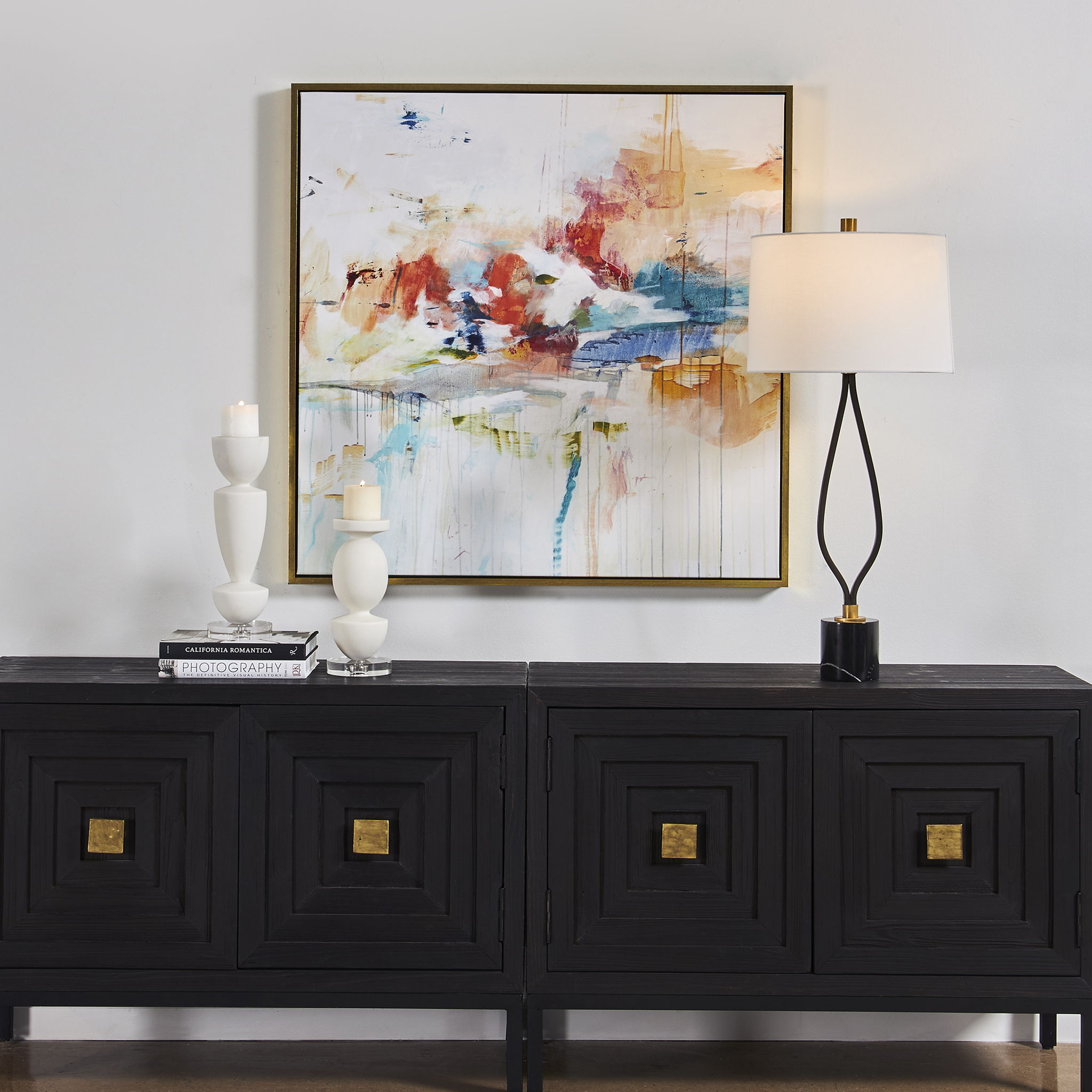 Dream State - Framed Abstract Art - Gray
