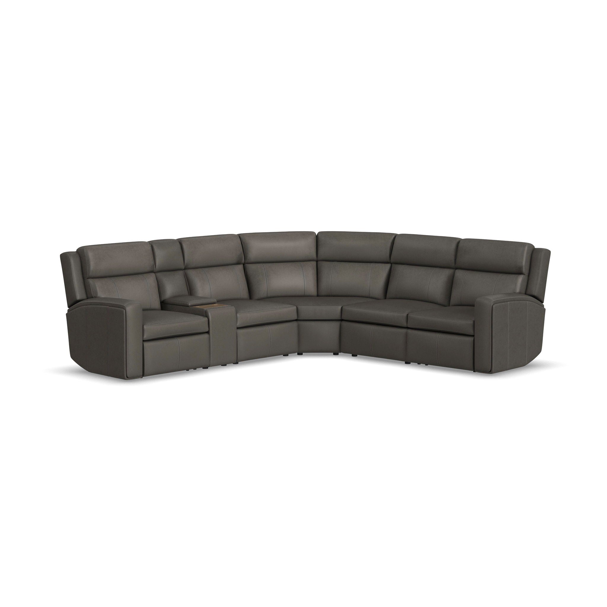 Wyatt Leather Reclining Sectional