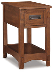 Breegin - Chair Side End Table - 1 Drawer - Brown
