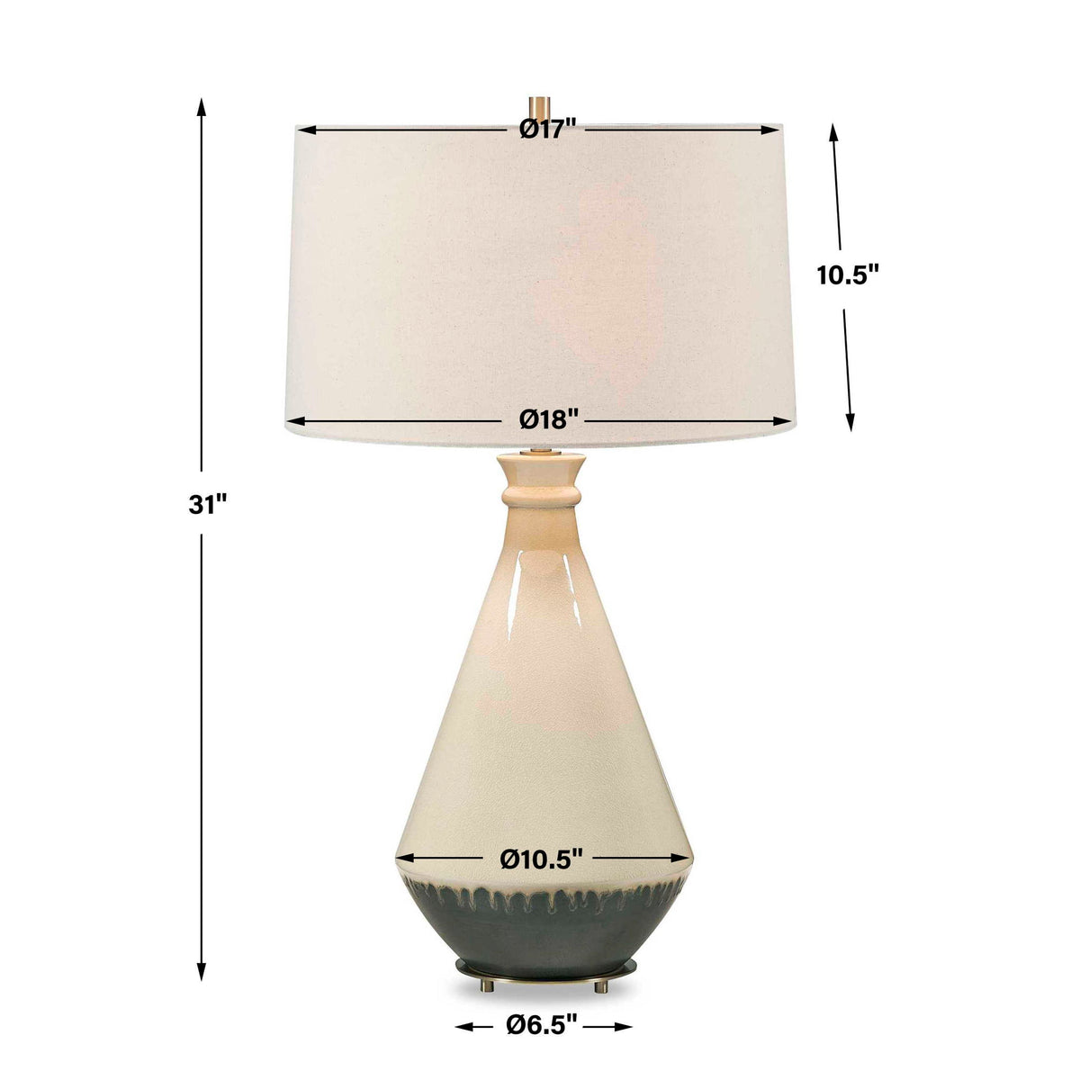 Banham - Table Lamp - Brown,Gray