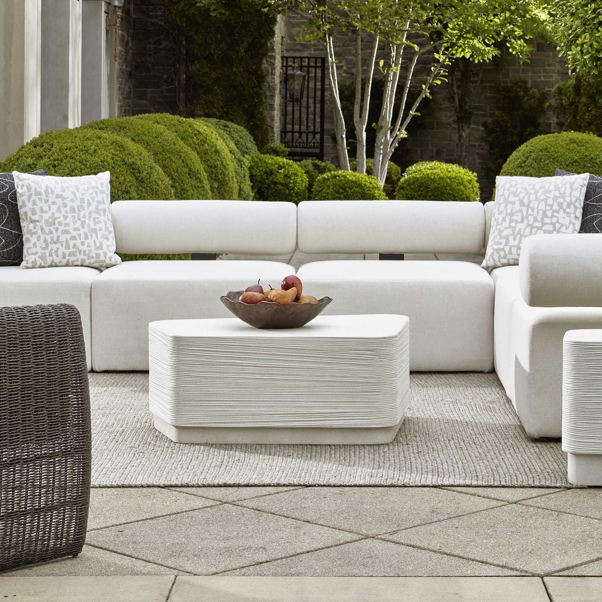 Saltwater - Concrete Coffee Table - White