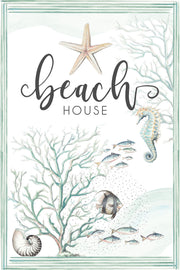 Framed Small - Beach House By Patricia Pinto - Gray