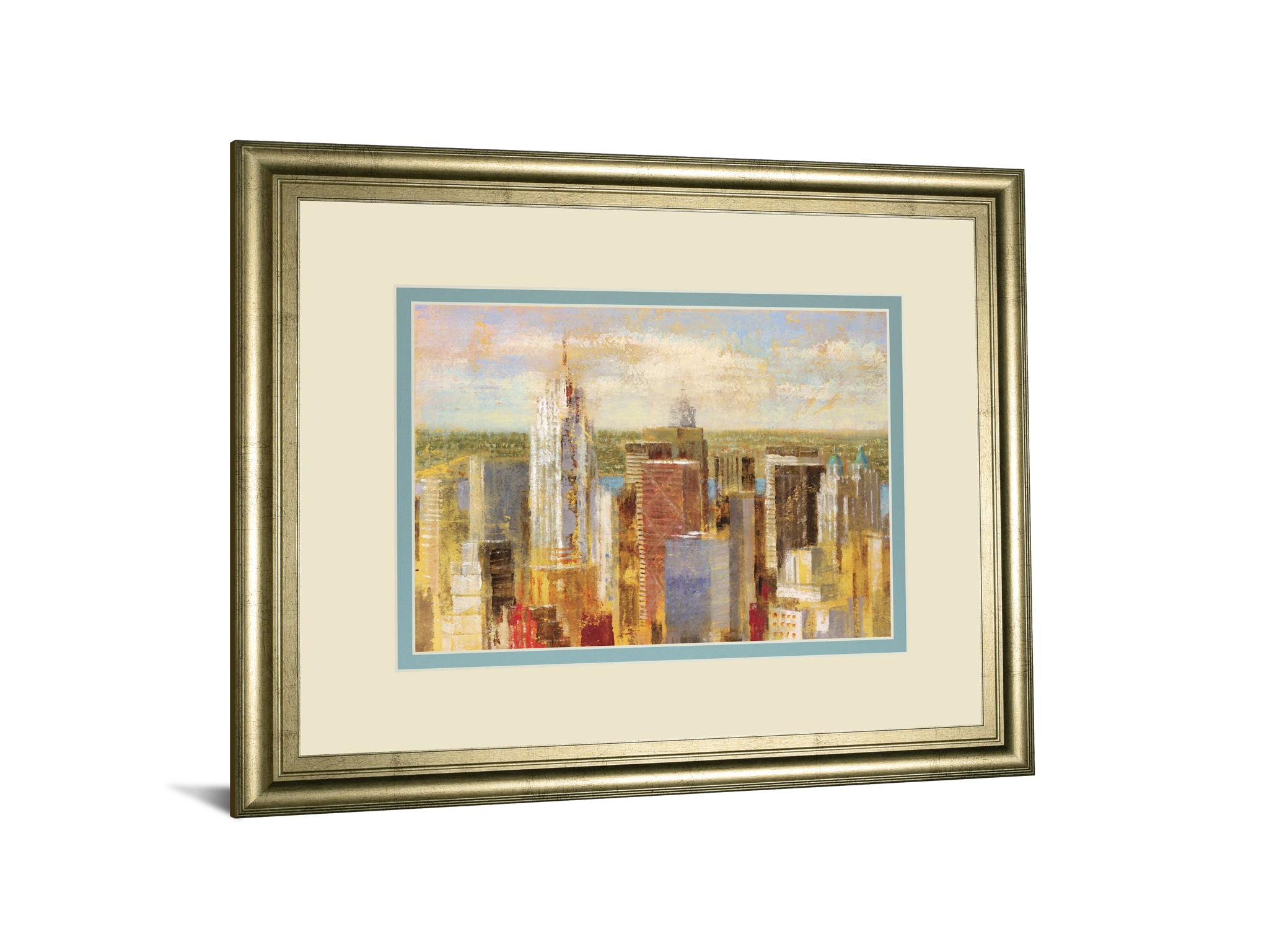Cityscape Il By Longo - Framed Print Wall Art - Beige