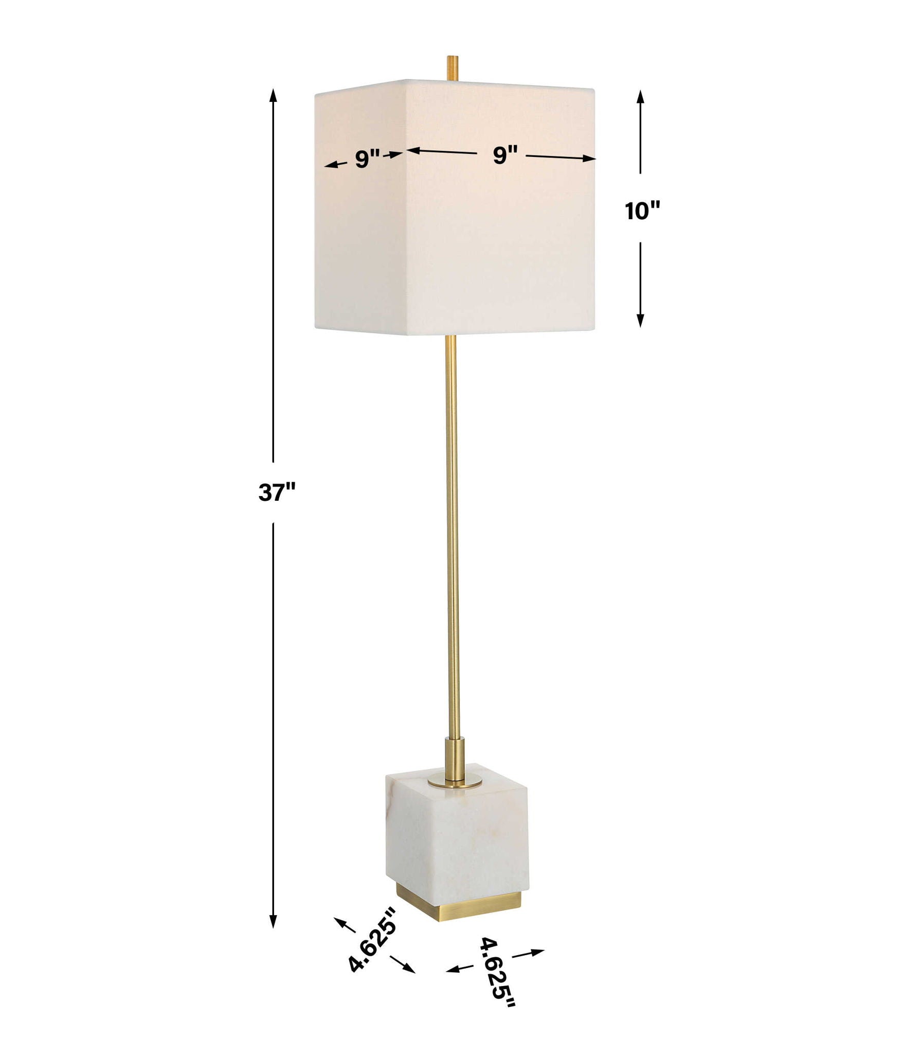 Escort - Brass Buffet Lamp