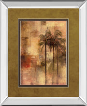 Tuscadero I By Douglas - Mirror Framed Print Wall Art - Light Brown