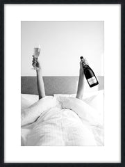Champagne Morning I - 24 X 32 - Framed Print Under Glass - White