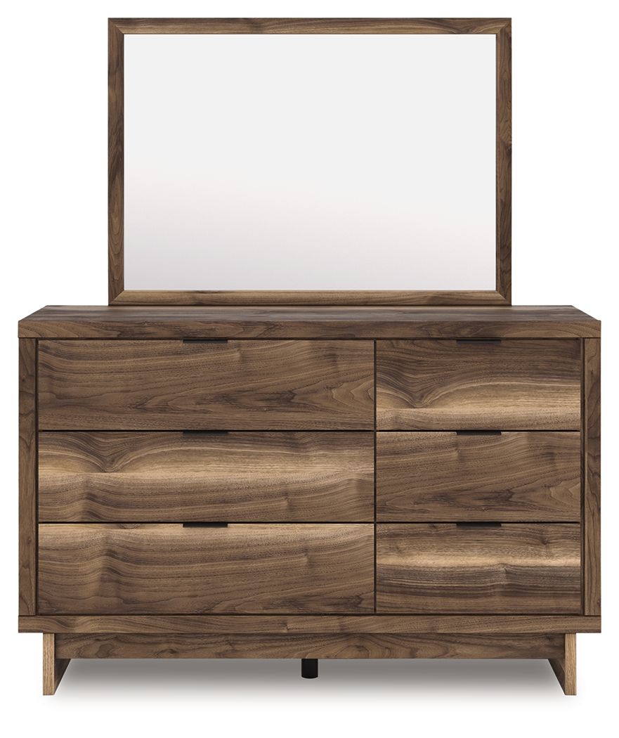 Chirason - 3 Pc. - Full Panel Storage Bed, Dresser And Mirror - Brown