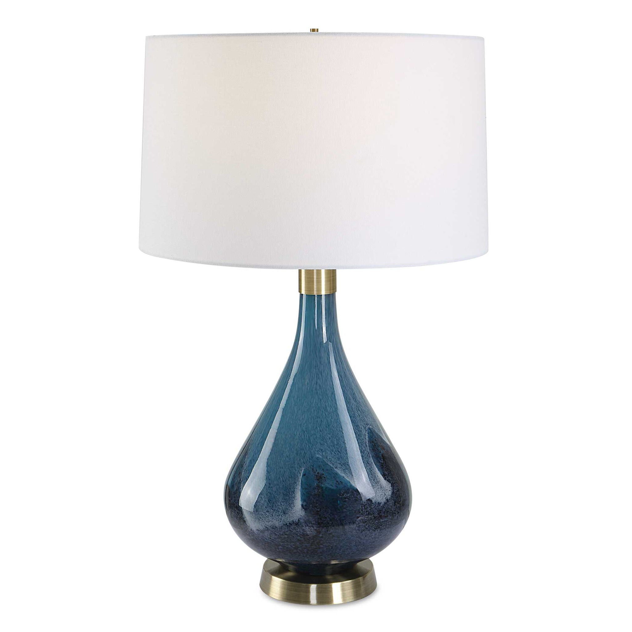 Riviera - Art Glass Table Lamp - Blue