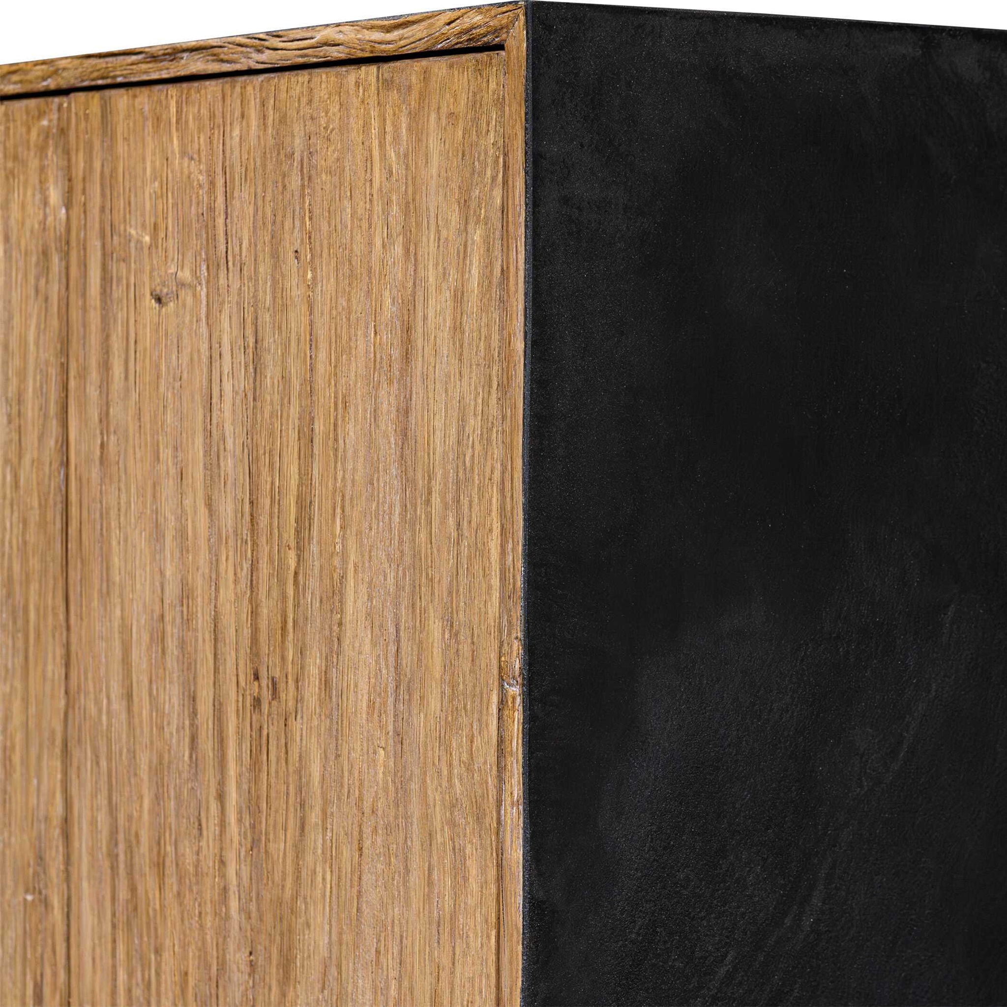 Kelvin - 5 Door Wood Media Console - Light Brown
