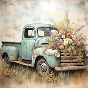 Petals And Pistons By Heidi Kuntz (Framed) - Beige