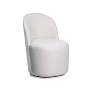 Upholstered Dining Chair Curved Back Modern