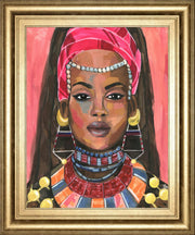 22x26 Ornament Empress II By Annie Warren - Pink