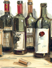 Wine Champ I By Heather A. French-Roussia (Framed) - Dark Green