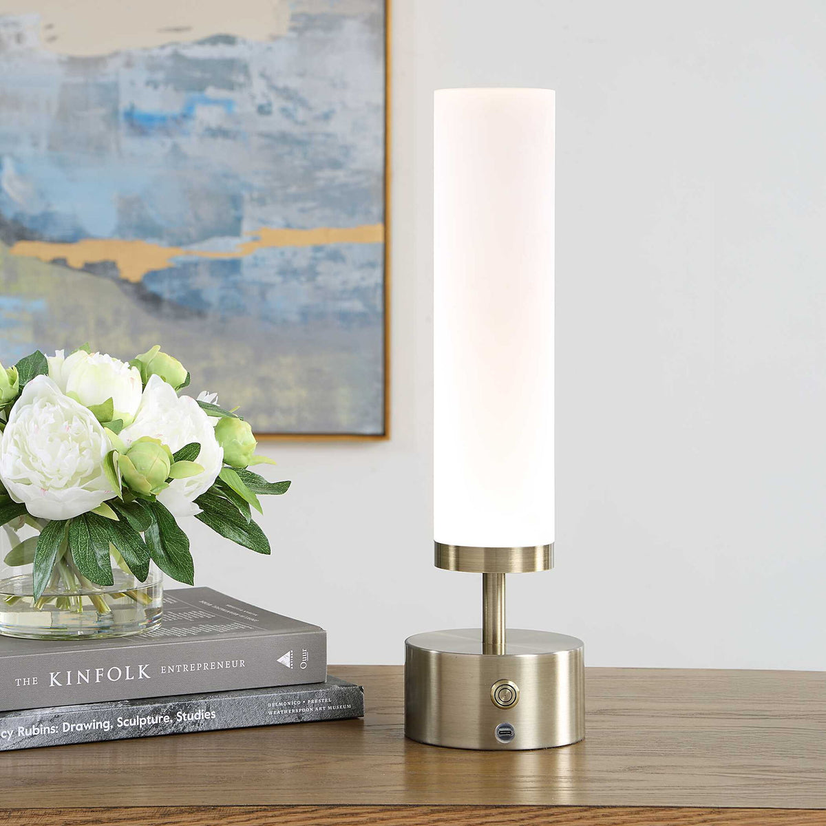 Auden - Rechargeable LED Accent Lamp - Brass,Gold