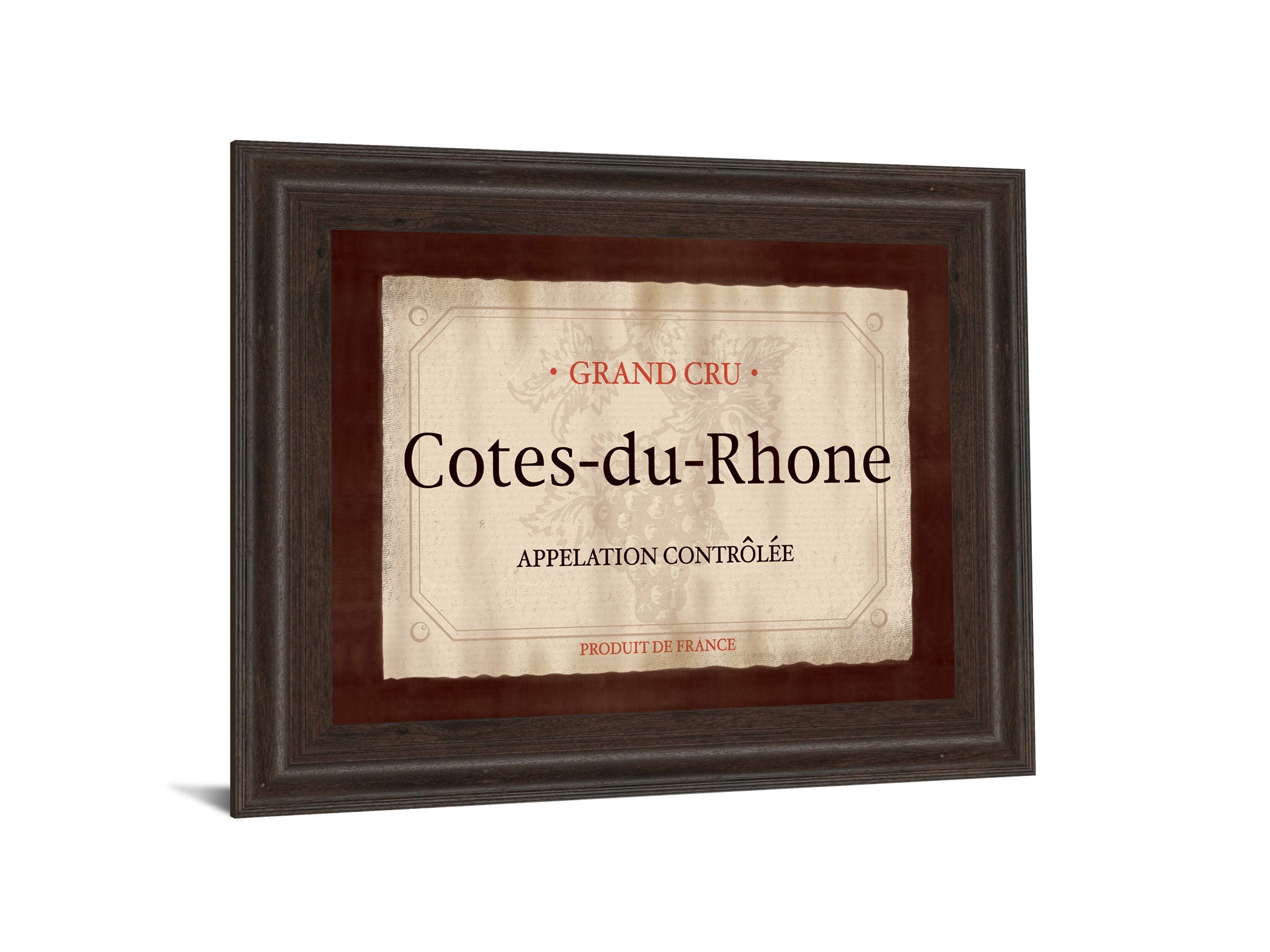 Cote Du Rhone By Paola Viveiros - Framed Print Wall Art - Beige