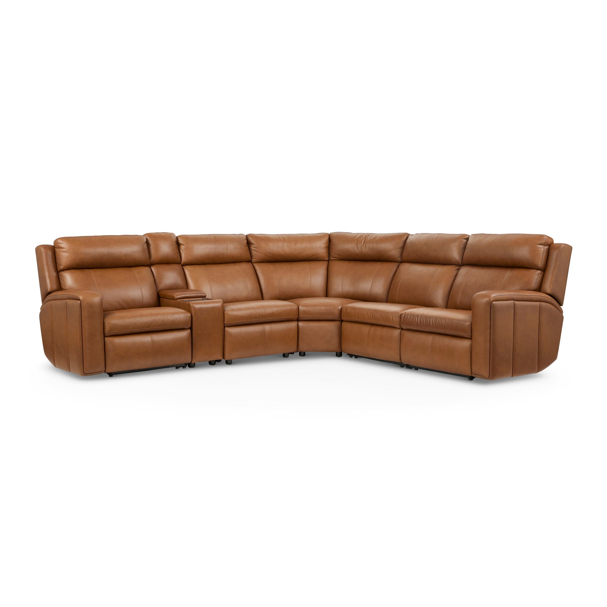 Wyatt Leather Reclining Sectional