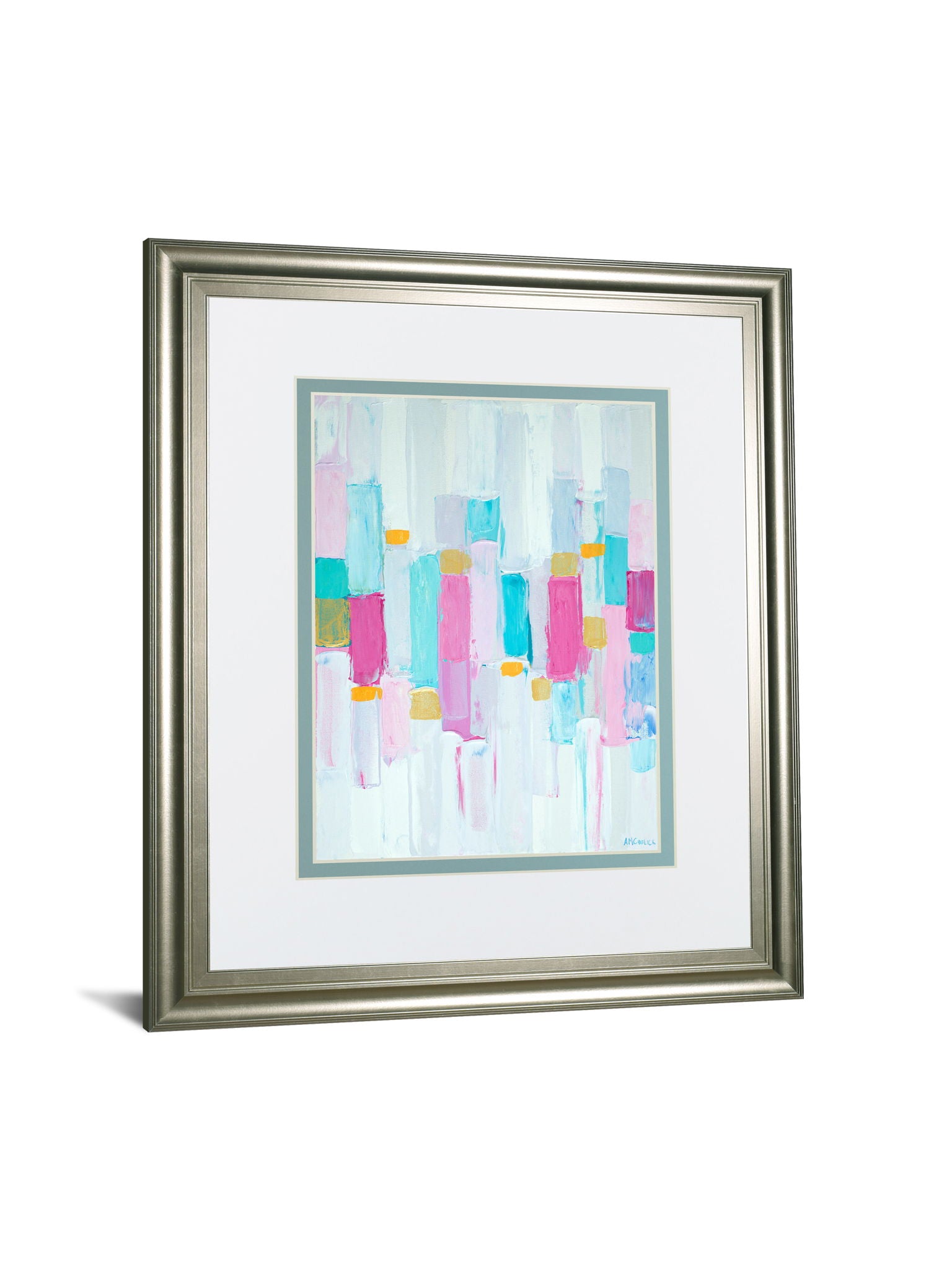 Cool Rhizome I By Ann Marie Coolick - Framed Print Wall Art - Light Blue