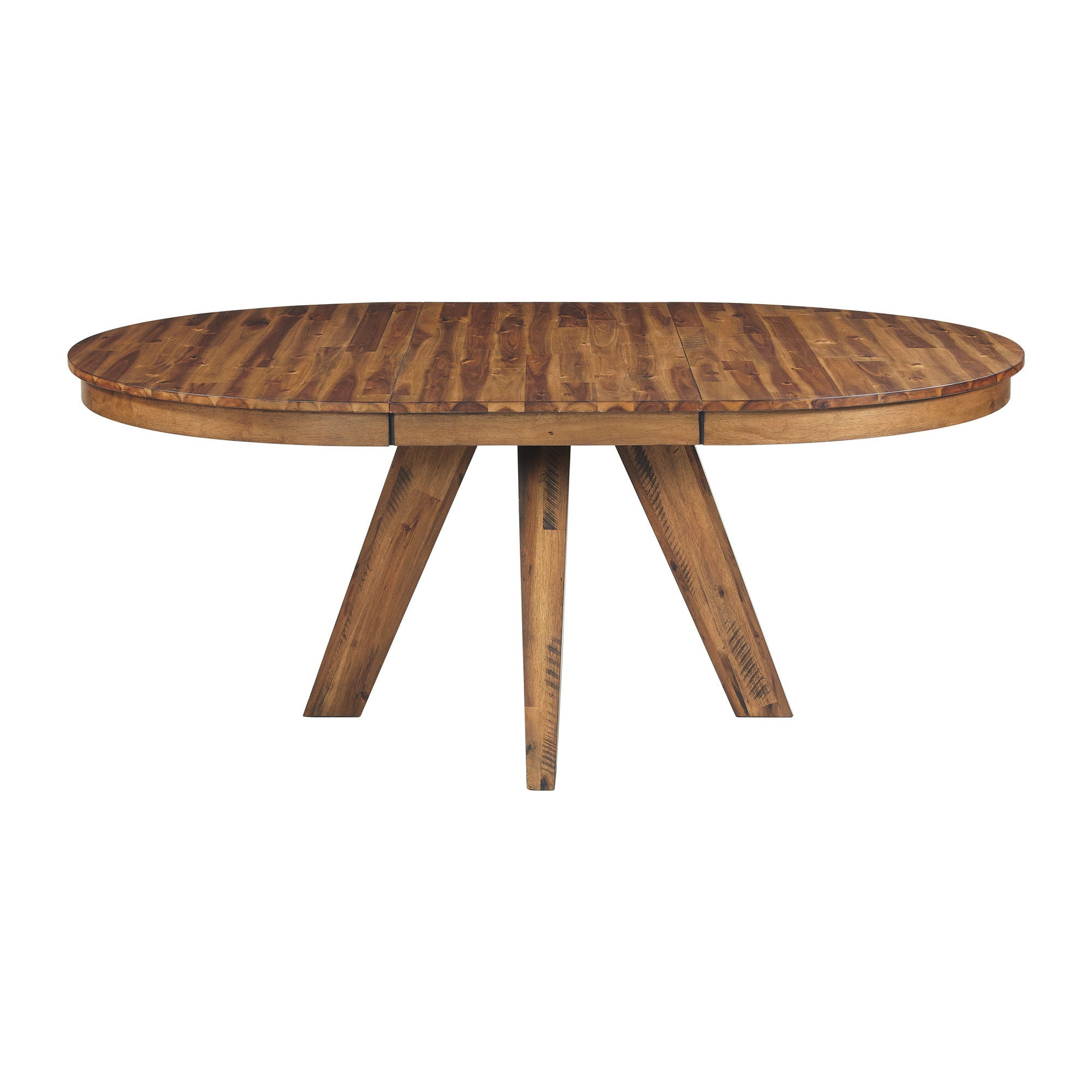 Vantage - Round Pedestal Table - Organic Spice Acacia