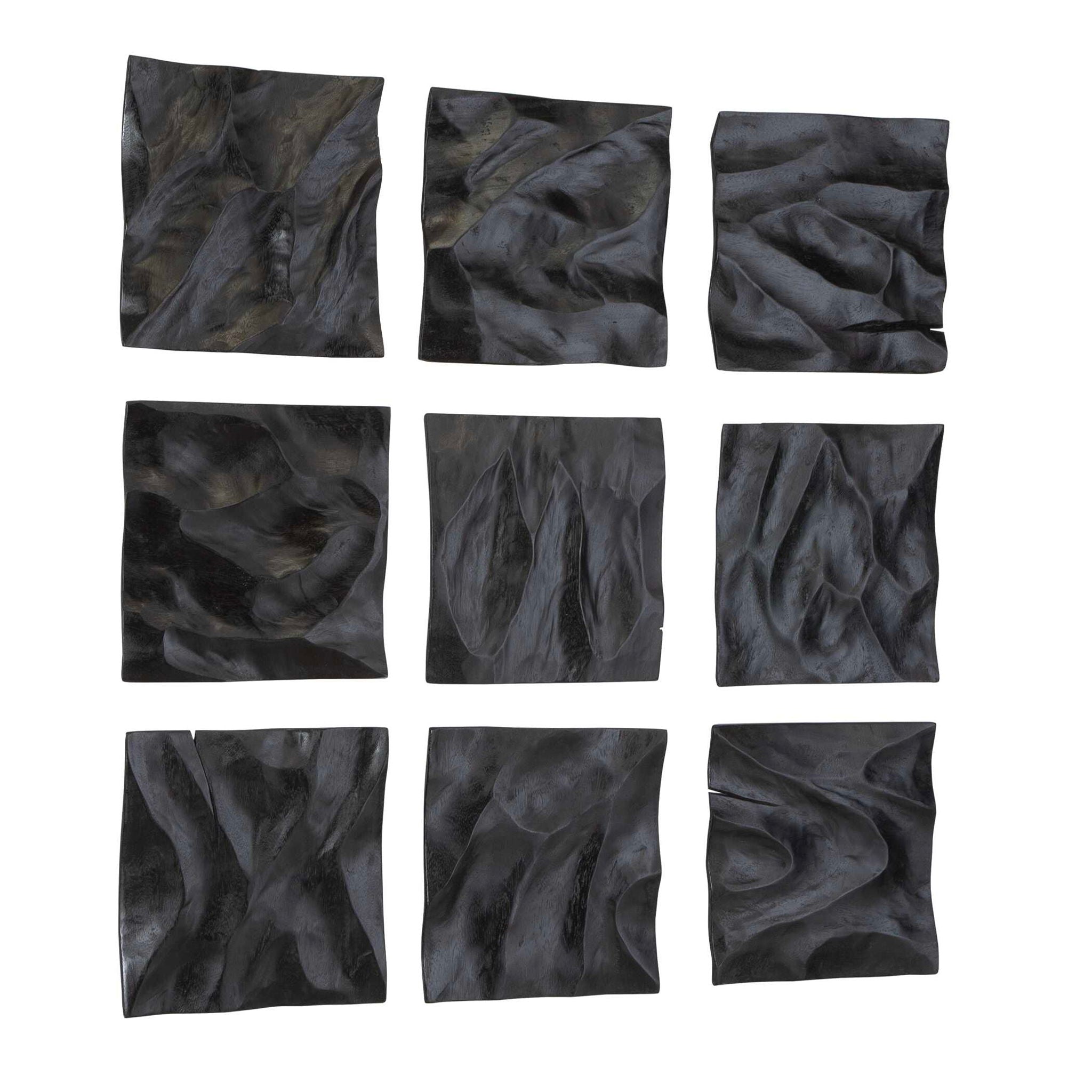 Malosi - Wood Wall Decor (Set of 9) - Black