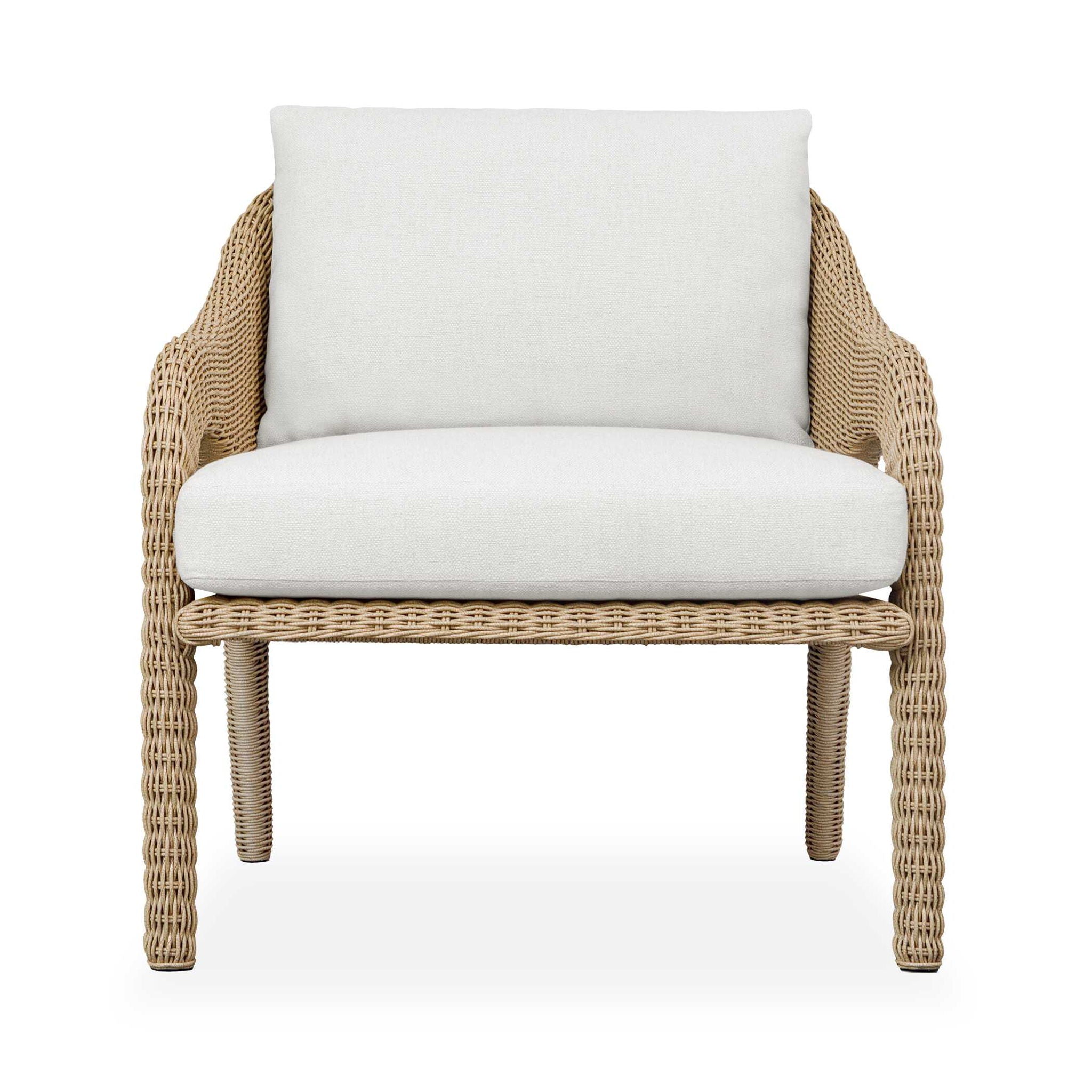 Kavali - Outdoor Wicker Lounge Chair - Woodtone