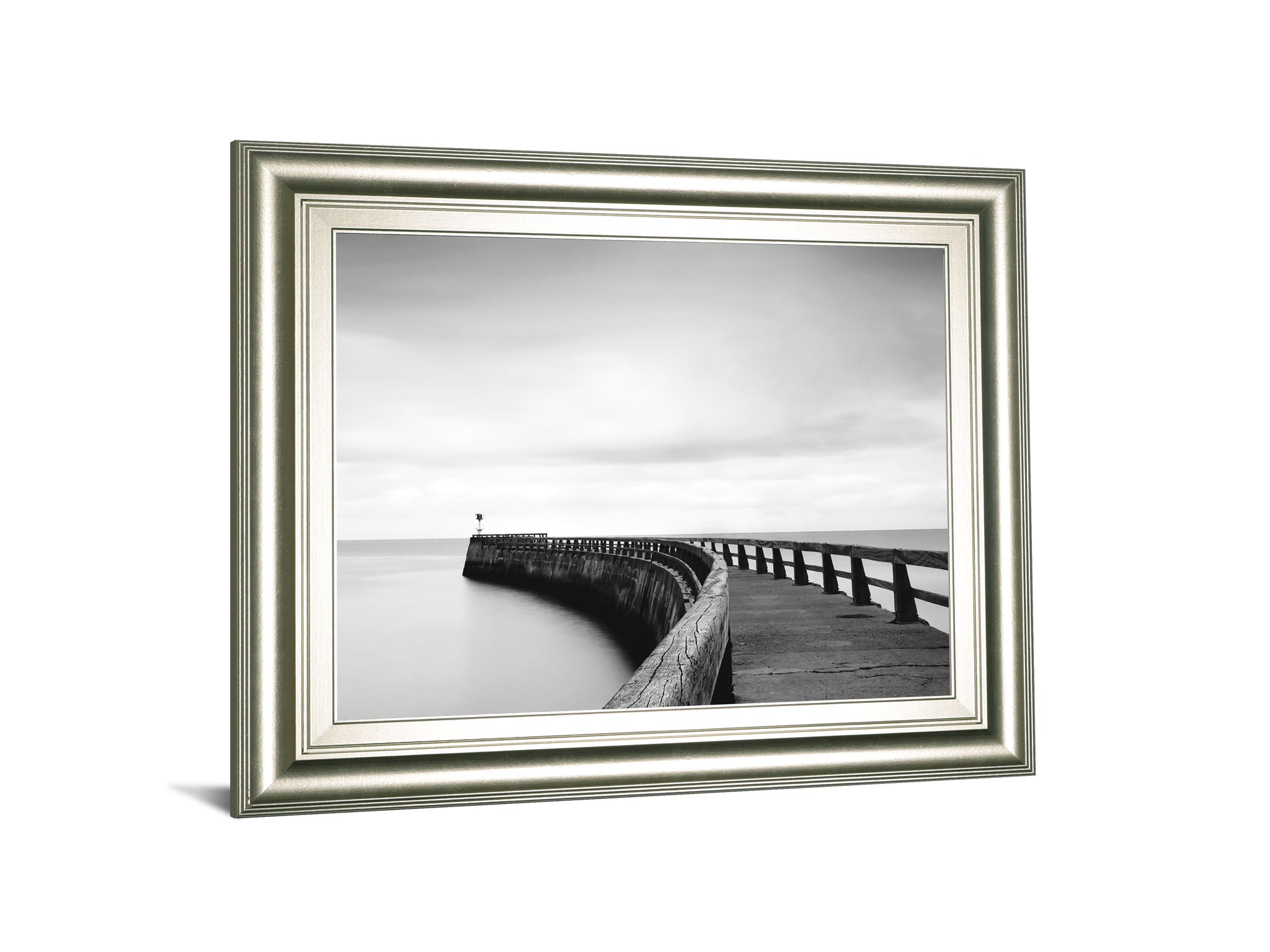 Into The Mist By Papiorek - Framed Print Wall Art - Gray