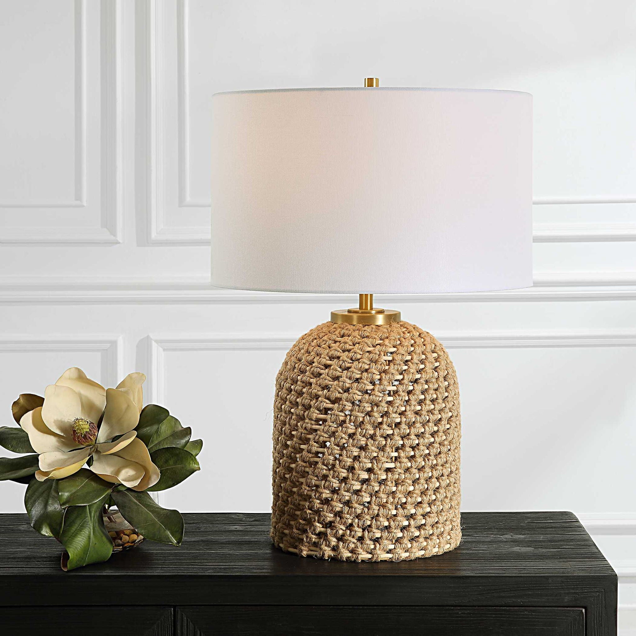 Kendari - Rope & Rattan Table Lamp