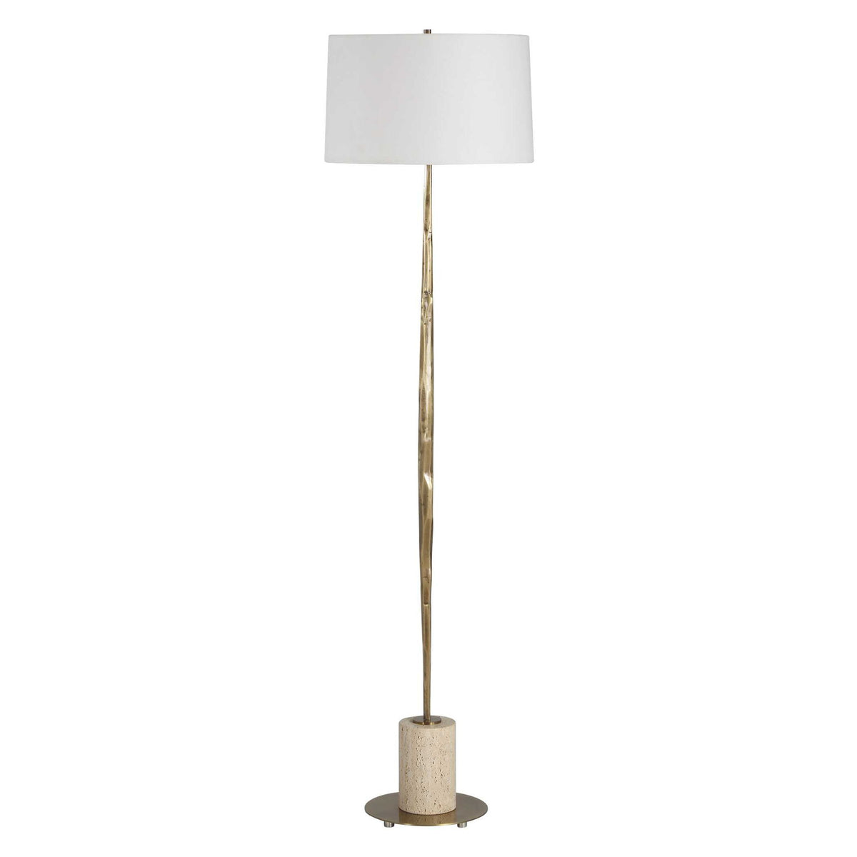 Halen - Brass Floor Lamp - Brass,Gold