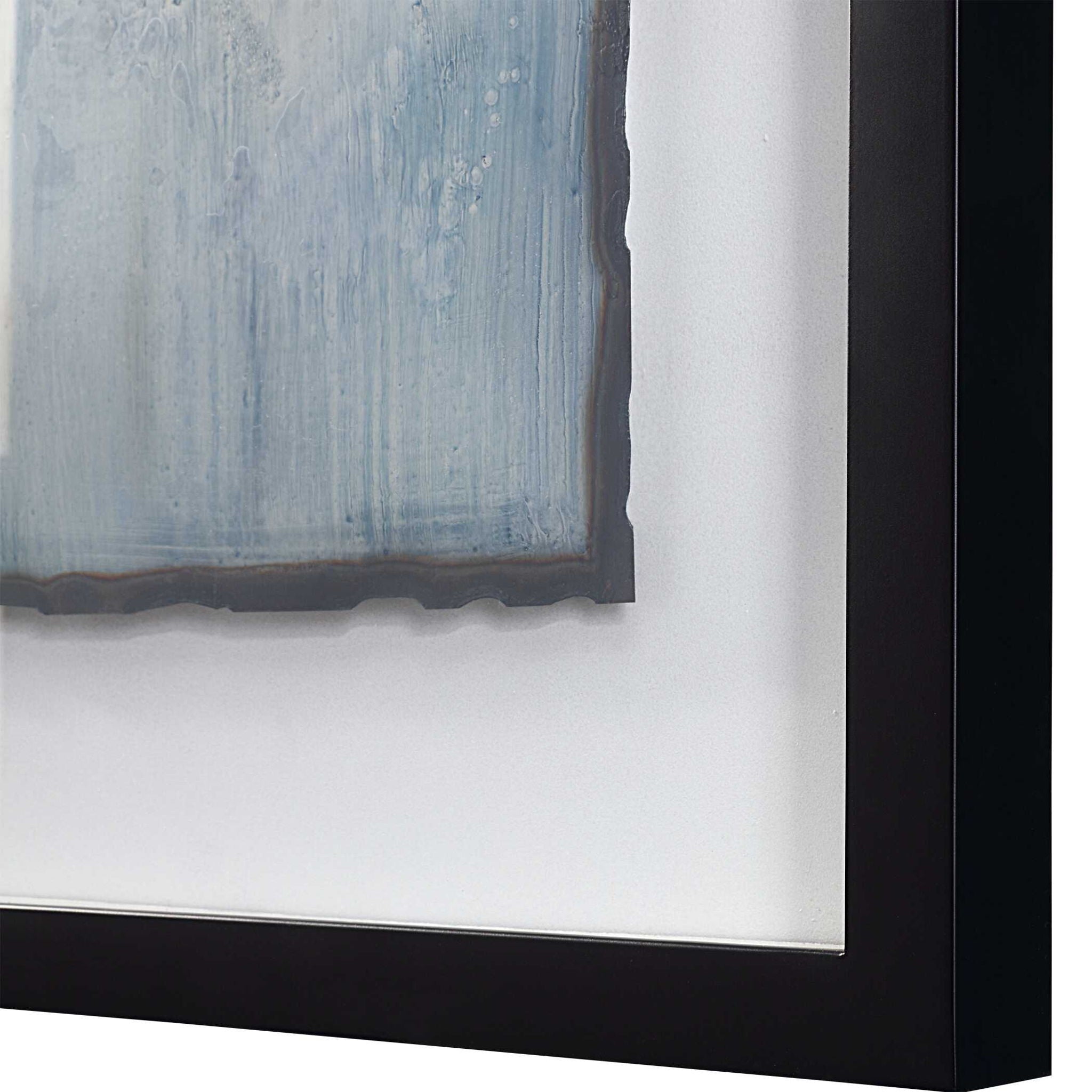 Glimmering Agate - Abstract Prints (Set of 2) - Blue