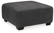 Ambee - Oversized Accent Ottoman - Slate