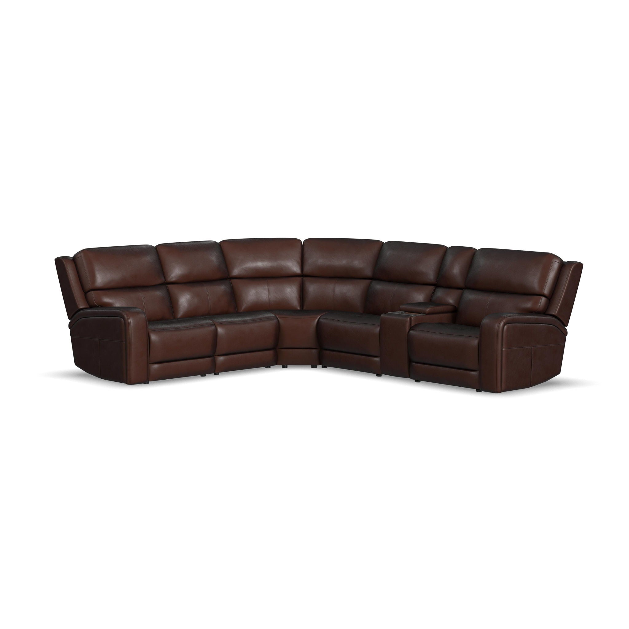 Oasis Leather Reclining Sectional