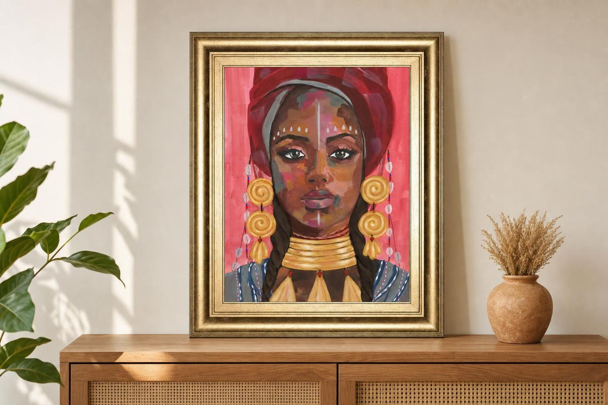 22x26 Ornament Empress I By Annie Warren - Pink