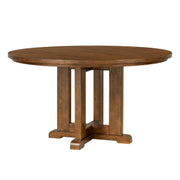 Lake House - Complete Round Pedestal Dining Table - Pinecone