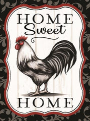 Home Sweet Home Rooster By Elizabeth Tyndall - Beige