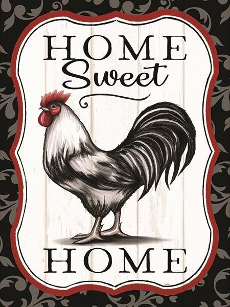 Home Sweet Home Rooster By Elizabeth Tyndall - Beige