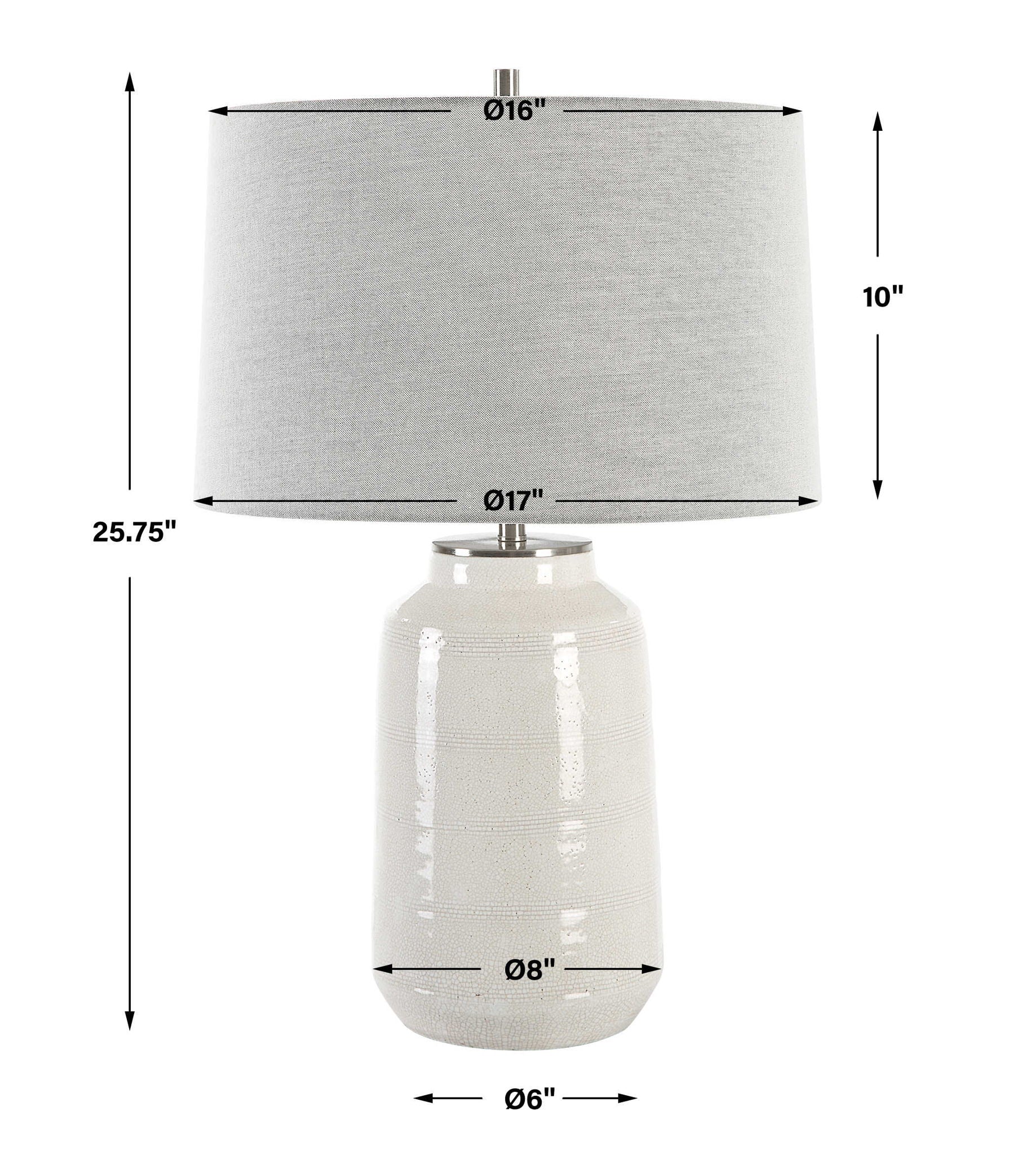Odawa - Farmhouse Table Lamp - White