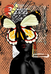 Framed Small - Transformation II By Yvonne Coleman Burney - Light Brown