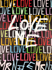 Love Me (Framed Small) - Black