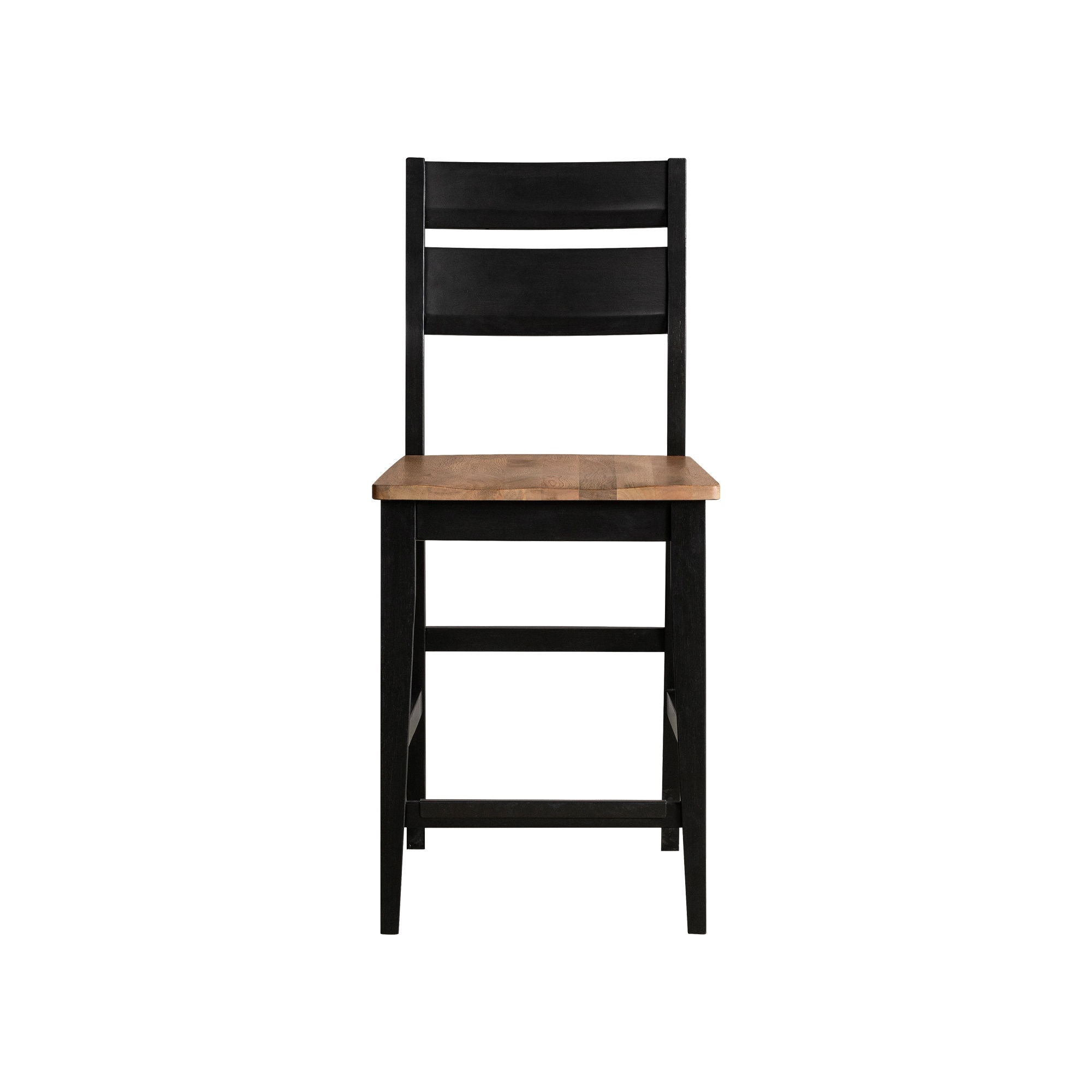 Austin - Panel Stool - Natural Mango Wood