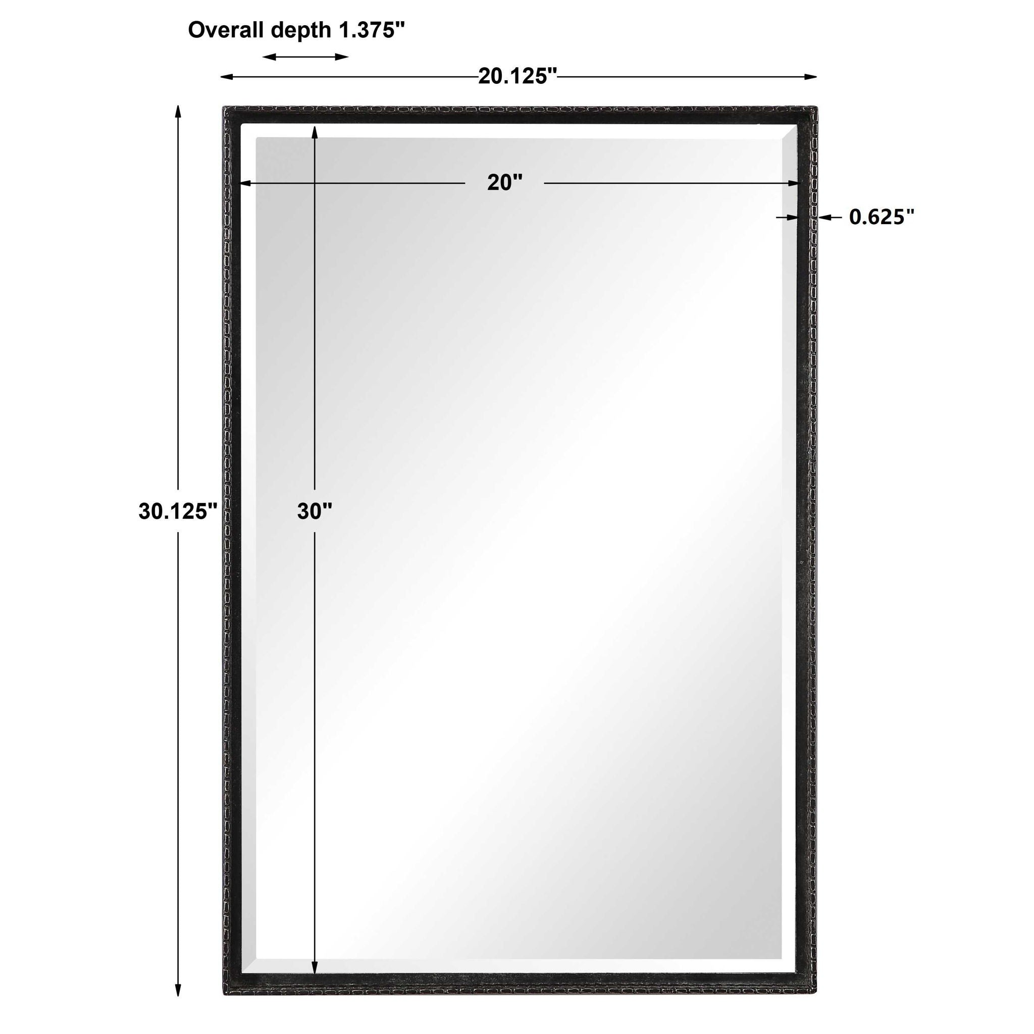 Callan - Iron Vanity Mirror - Black