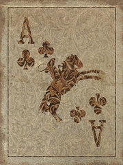Old Wild West Ace By Cindy Jacobs (Framed) - Light Brown