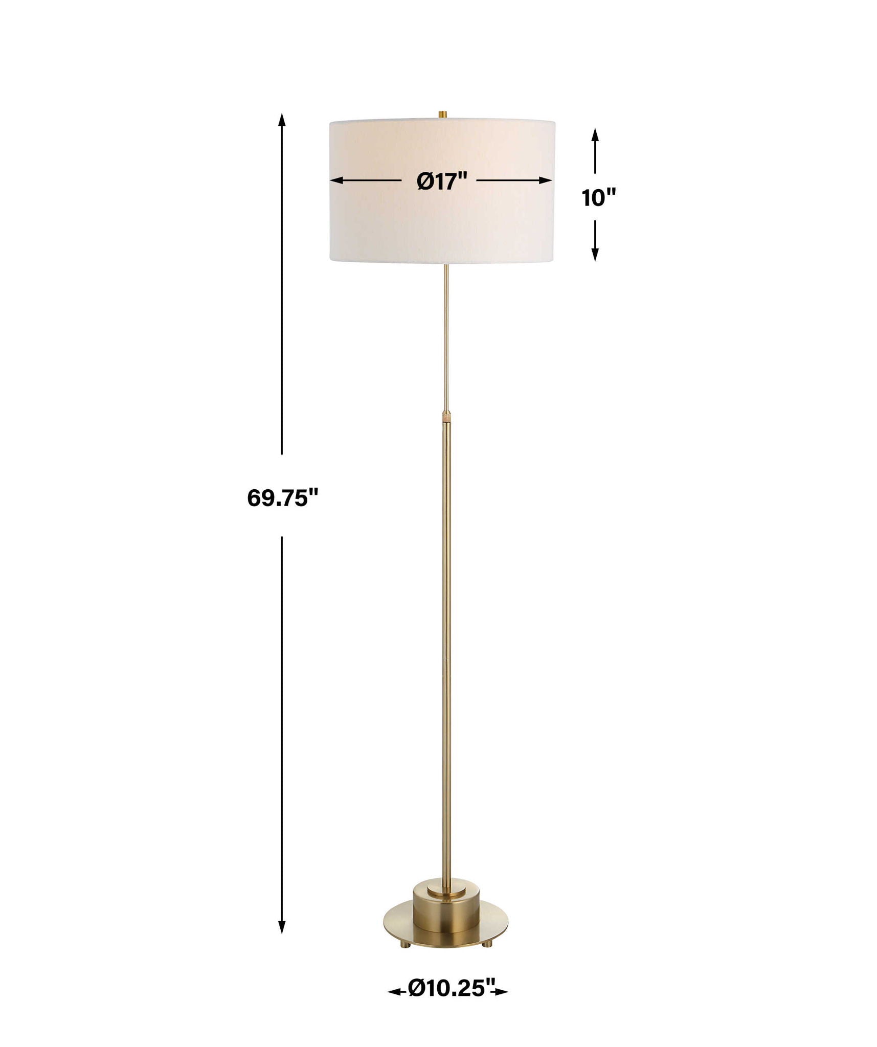 Prominence - Brass Floor Lamp