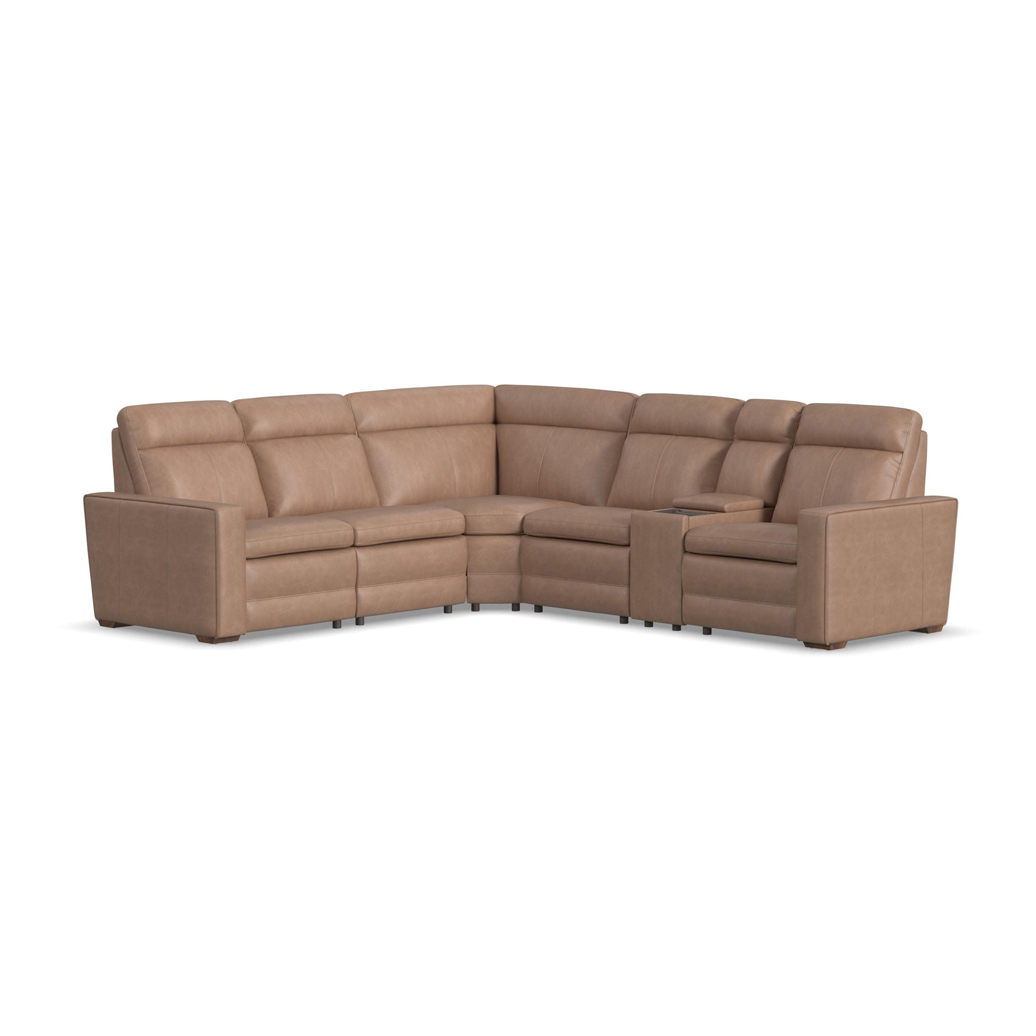 Dutch Leather Reclining Sectional