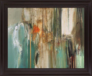 Whispering Teal - 28" x 34" Framed Wall Art - Light Blue