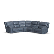 Oasis Leather Reclining Sectional